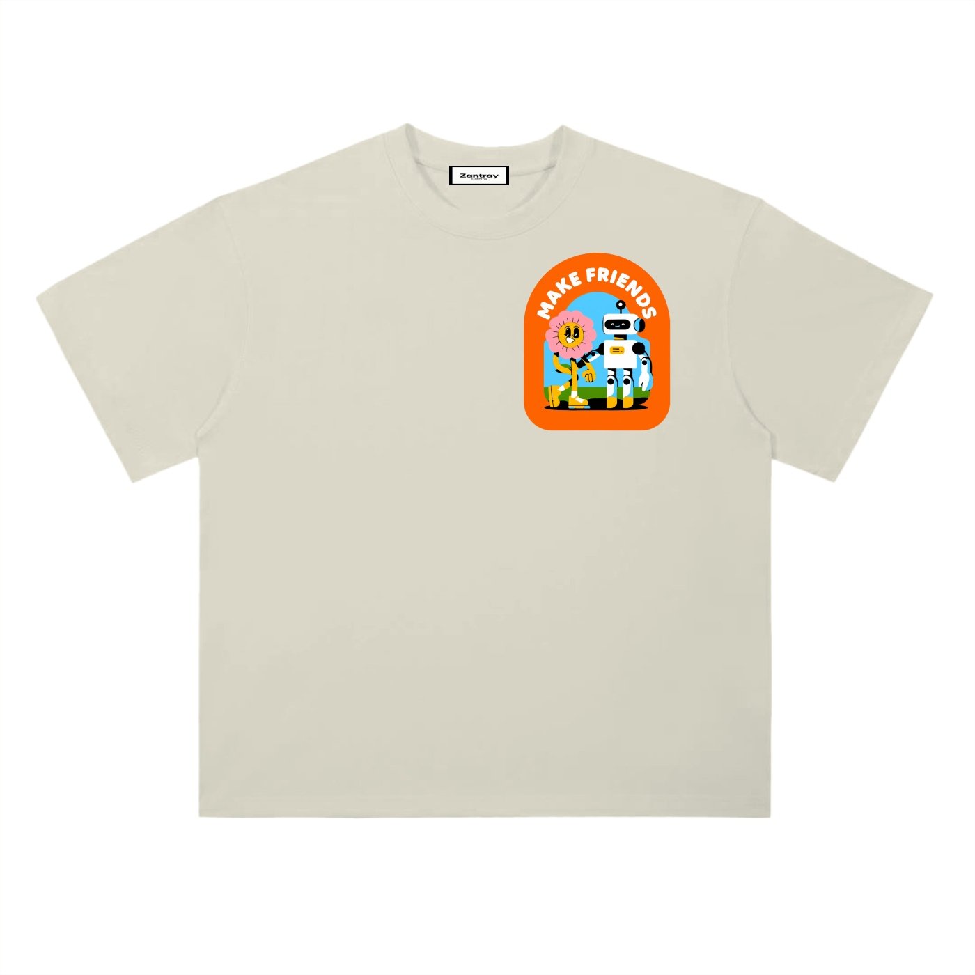 Heavyweight Drop Shoulder Cotton T-Shirt - Image 5