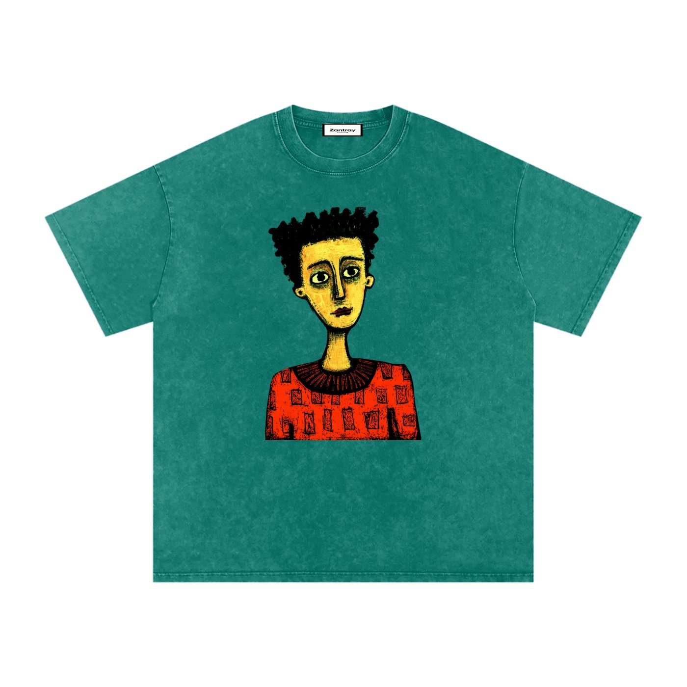 Snow Washed Oversized Cotton T-Shirt - Image 19