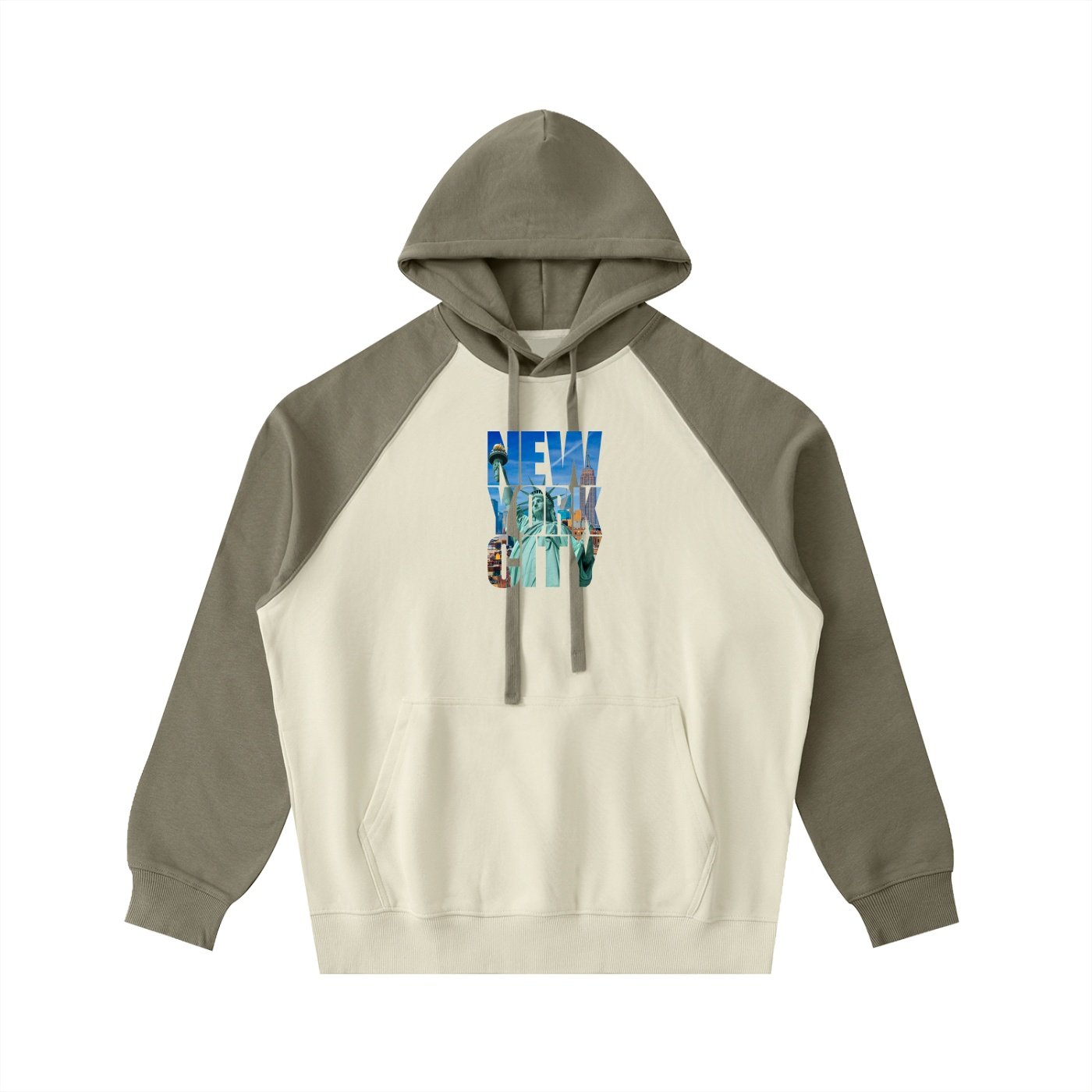 Color-Block Raglan Sleeve Hoodie - Image 13