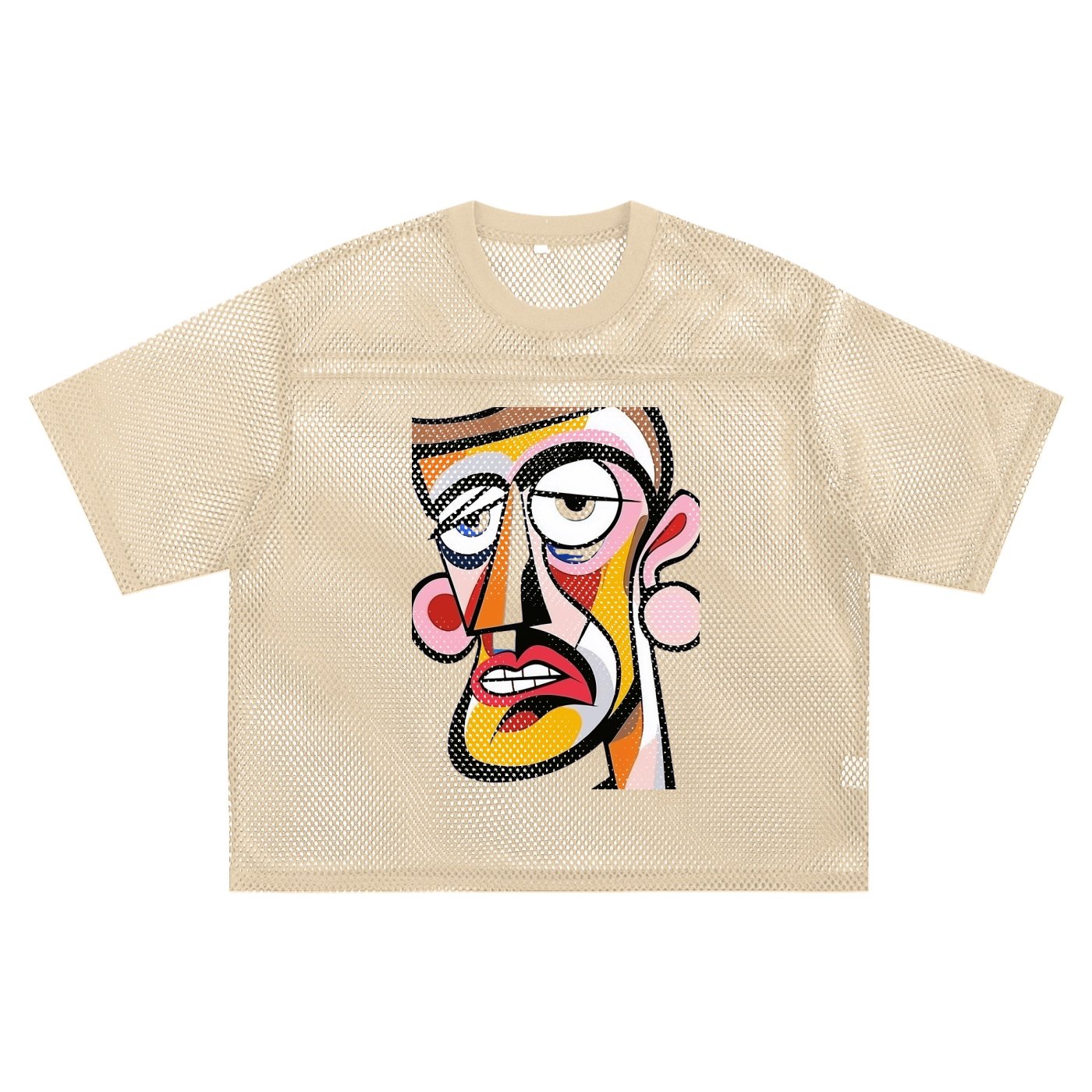 See-through Boxy Net T-Shirt - Image 5