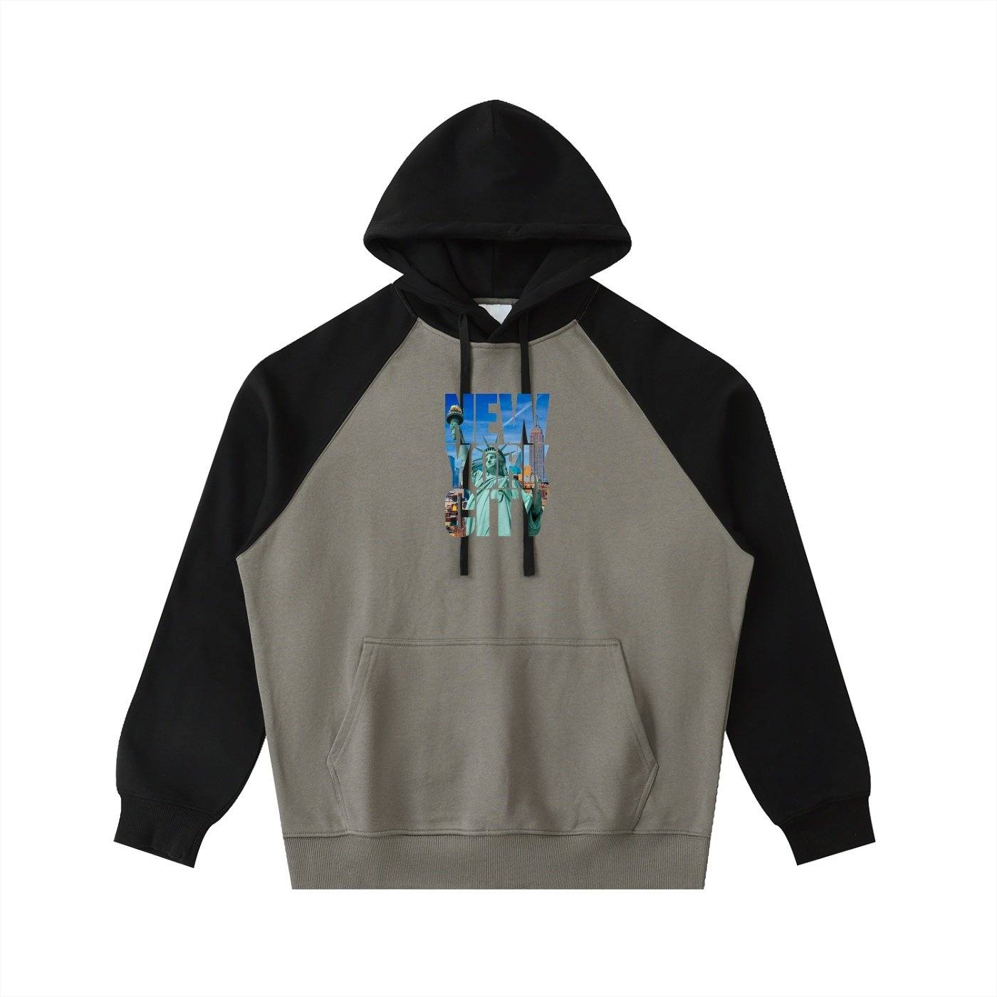 Color-Block Raglan Sleeve Hoodie - Image 11
