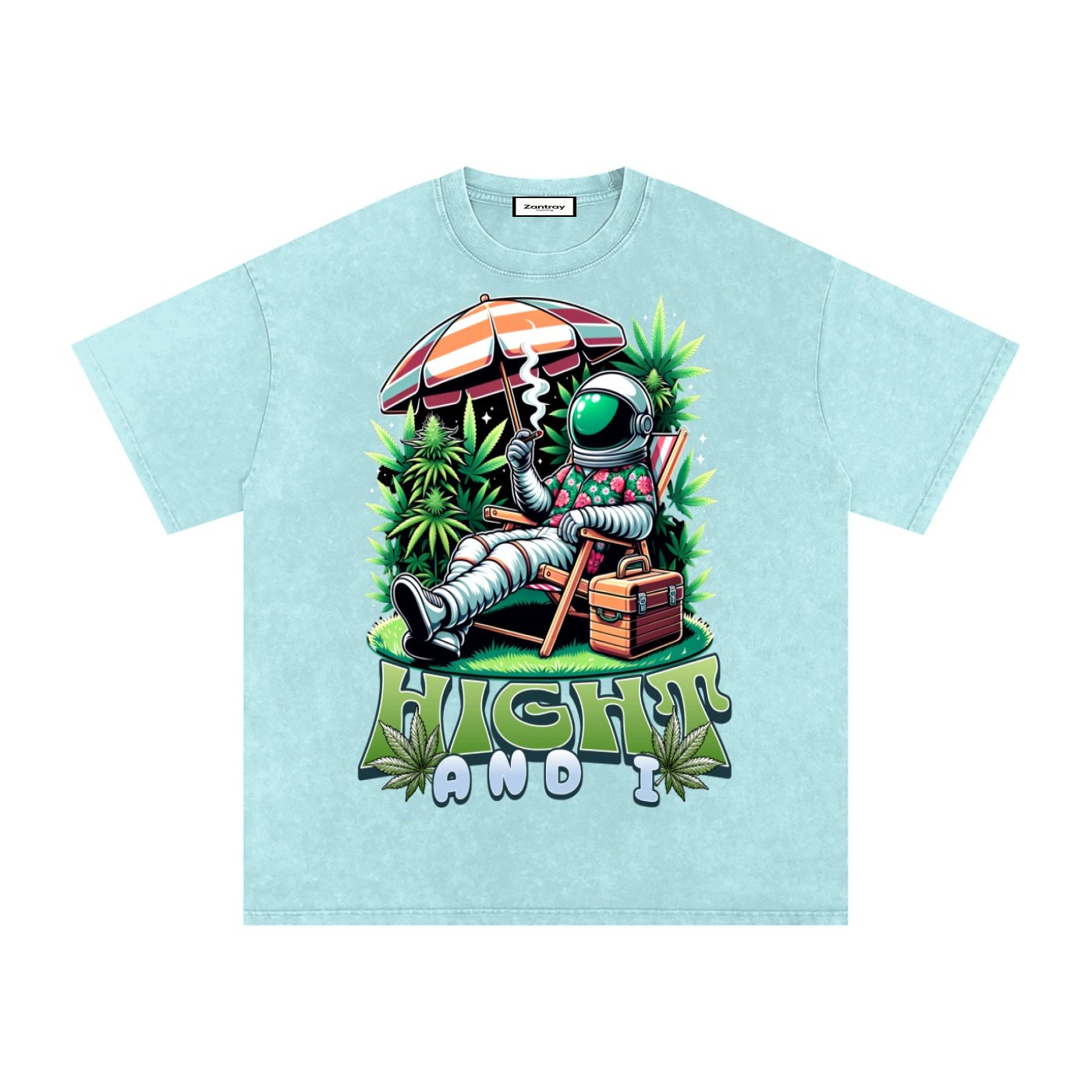 Snow Washed Oversized Cotton T-Shirt - Image 9