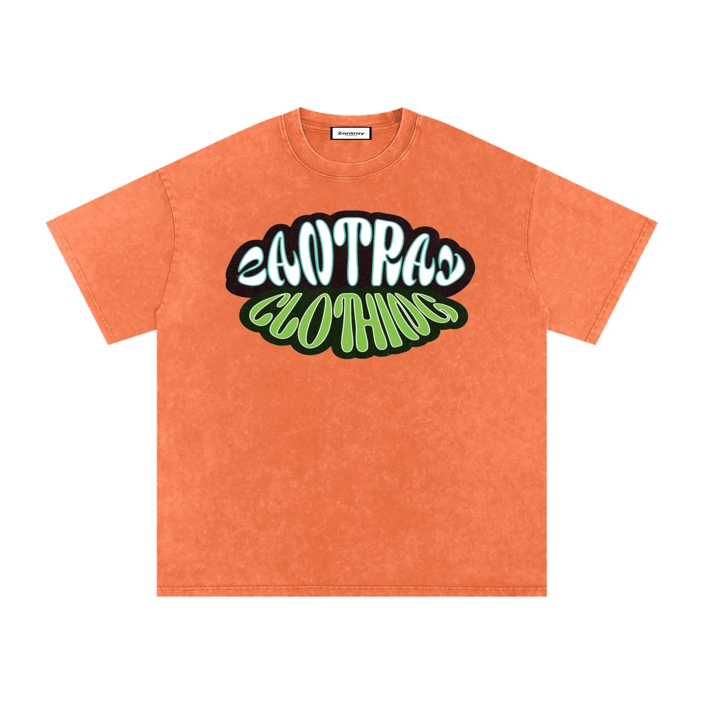 Snow Washed Oversized Cotton T-Shirt - Image 13