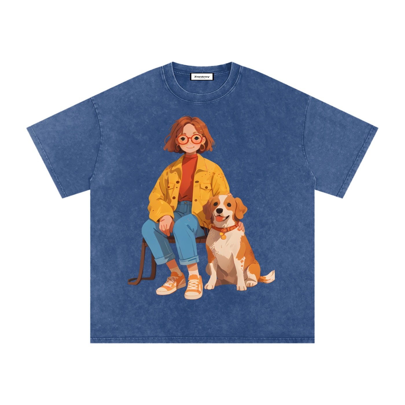 Snow Washed Oversized Cotton T-Shirt - Image 15