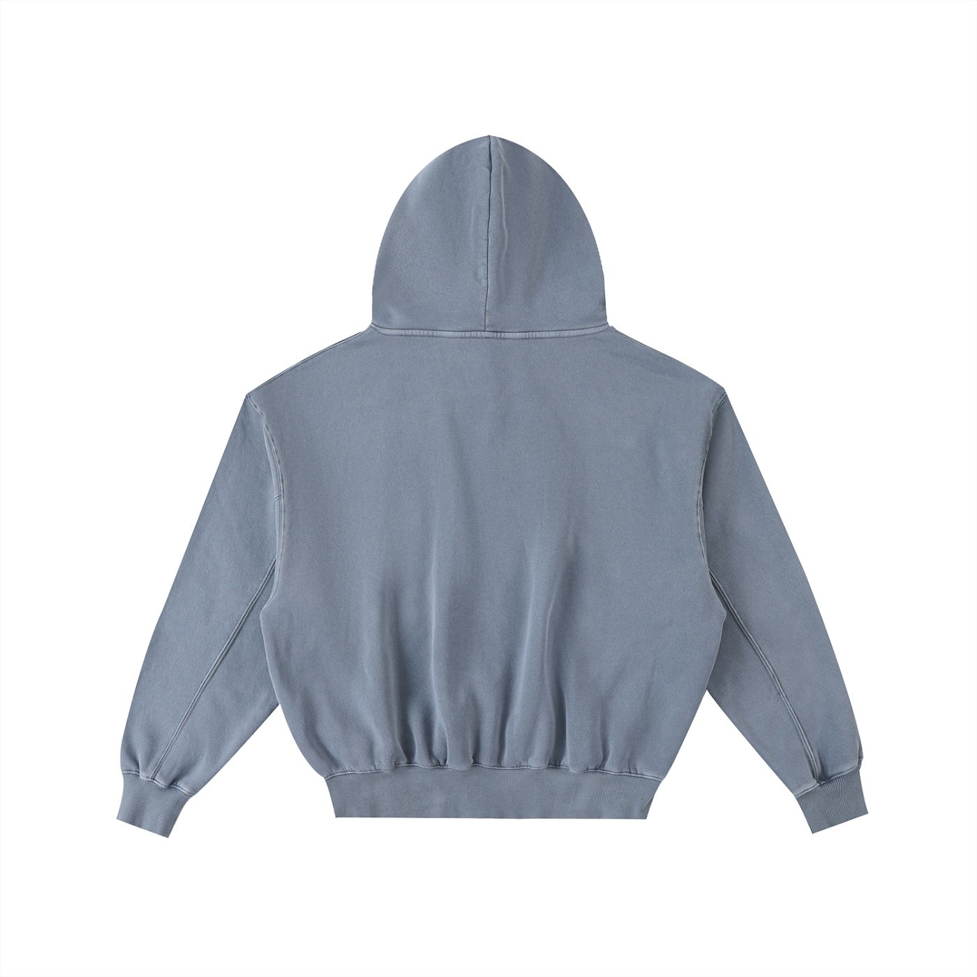 Frayed Enzyme Washed Fleece Hoodie - Image 6