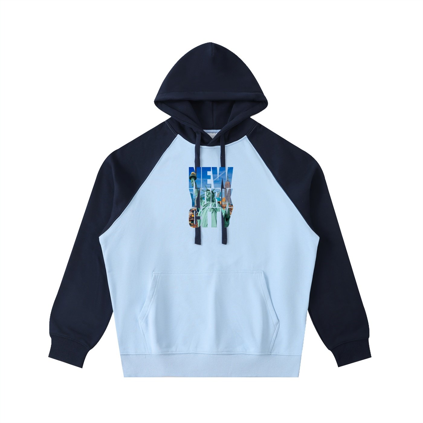 Color-Block Raglan Sleeve Hoodie - Image 9