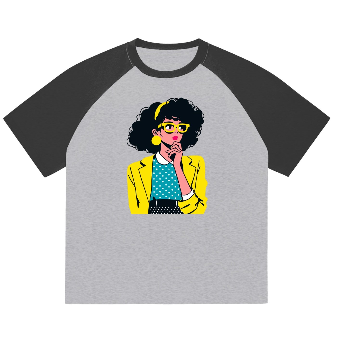 Color-Blocked Raglan Sleeve T-Shirt - Image 7