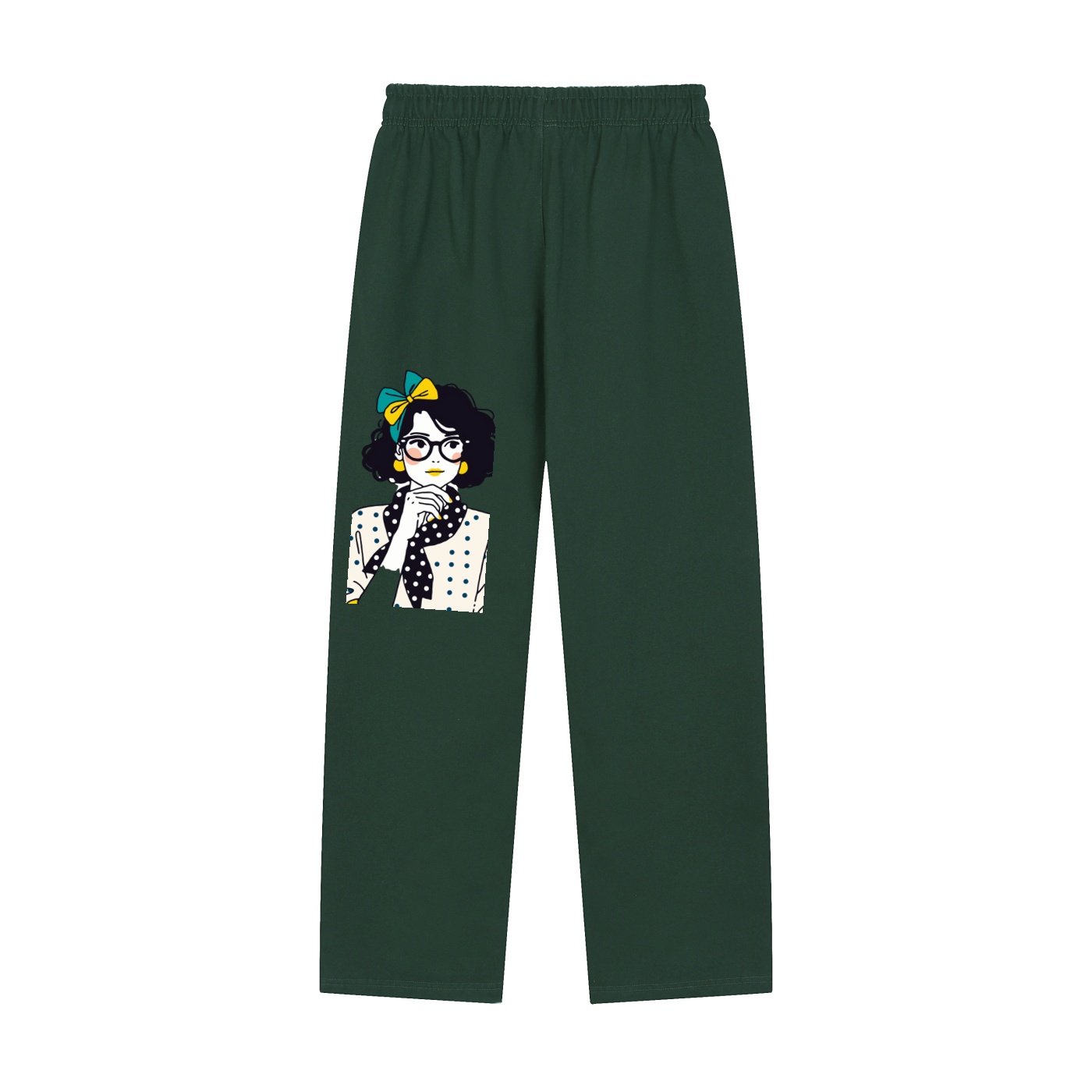 Solid Color Straight-Leg Sweatpants - Image 12