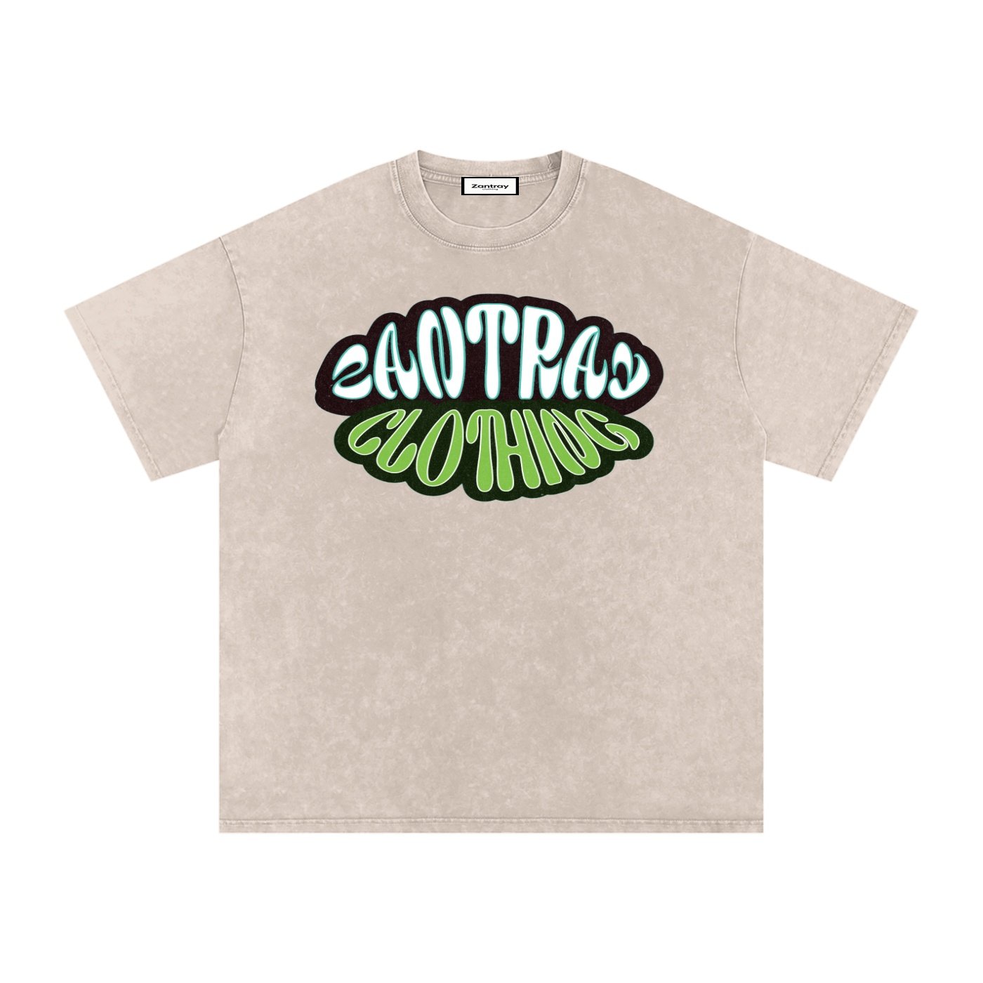 Snow Washed Oversized Cotton T-Shirt - Image 11
