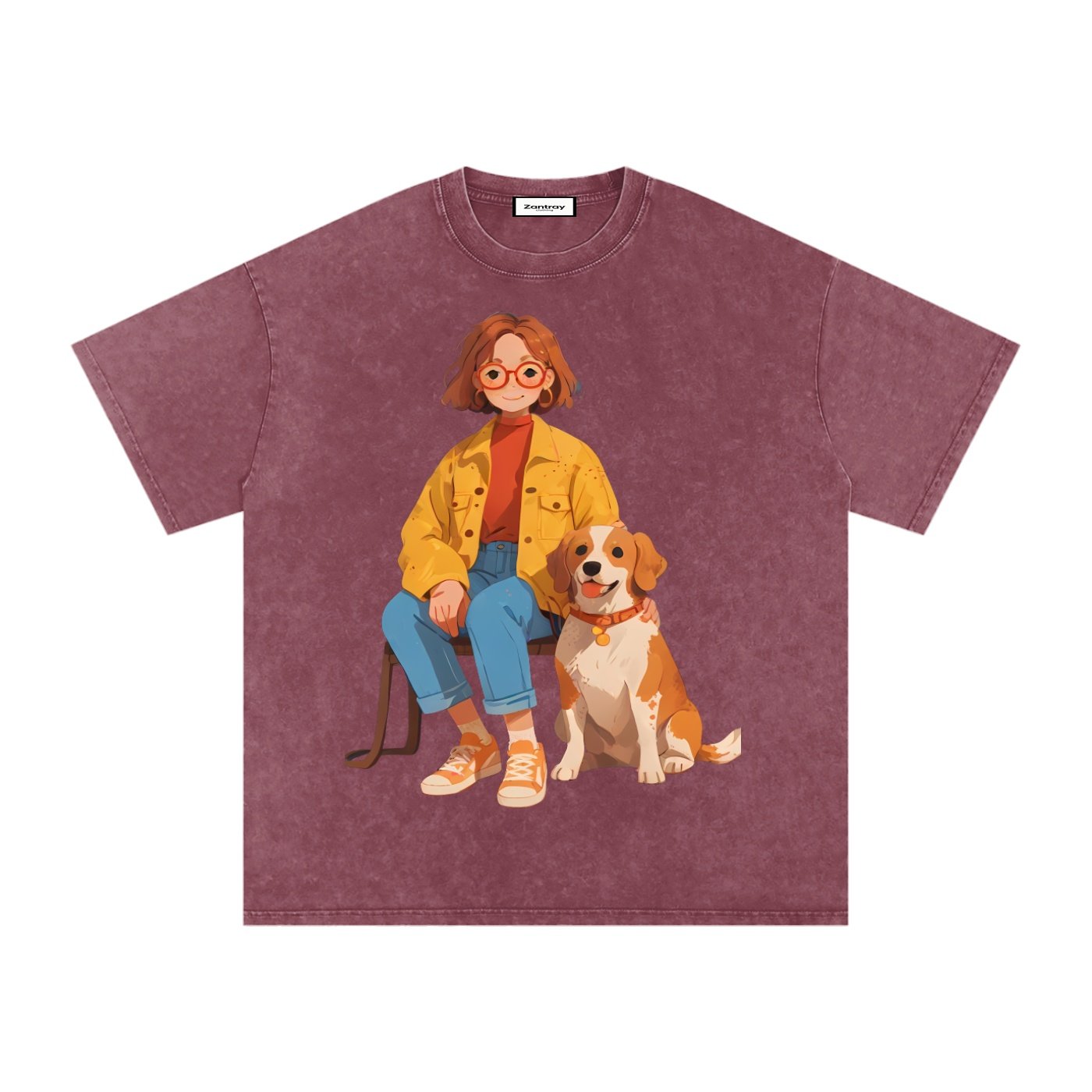 Snow Washed Oversized Cotton T-Shirt - Image 21