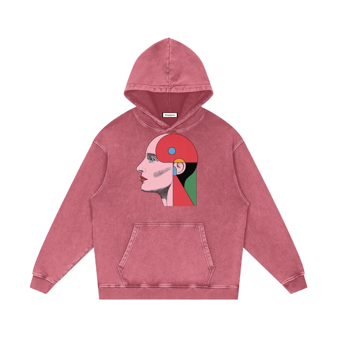 Snow Washed Loose Cotton Hoodie - Image 7