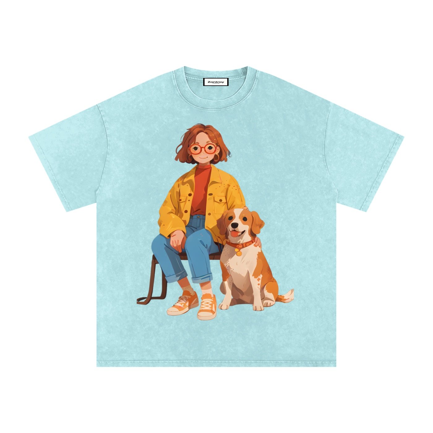 Snow Washed Oversized Cotton T-Shirt - Image 19