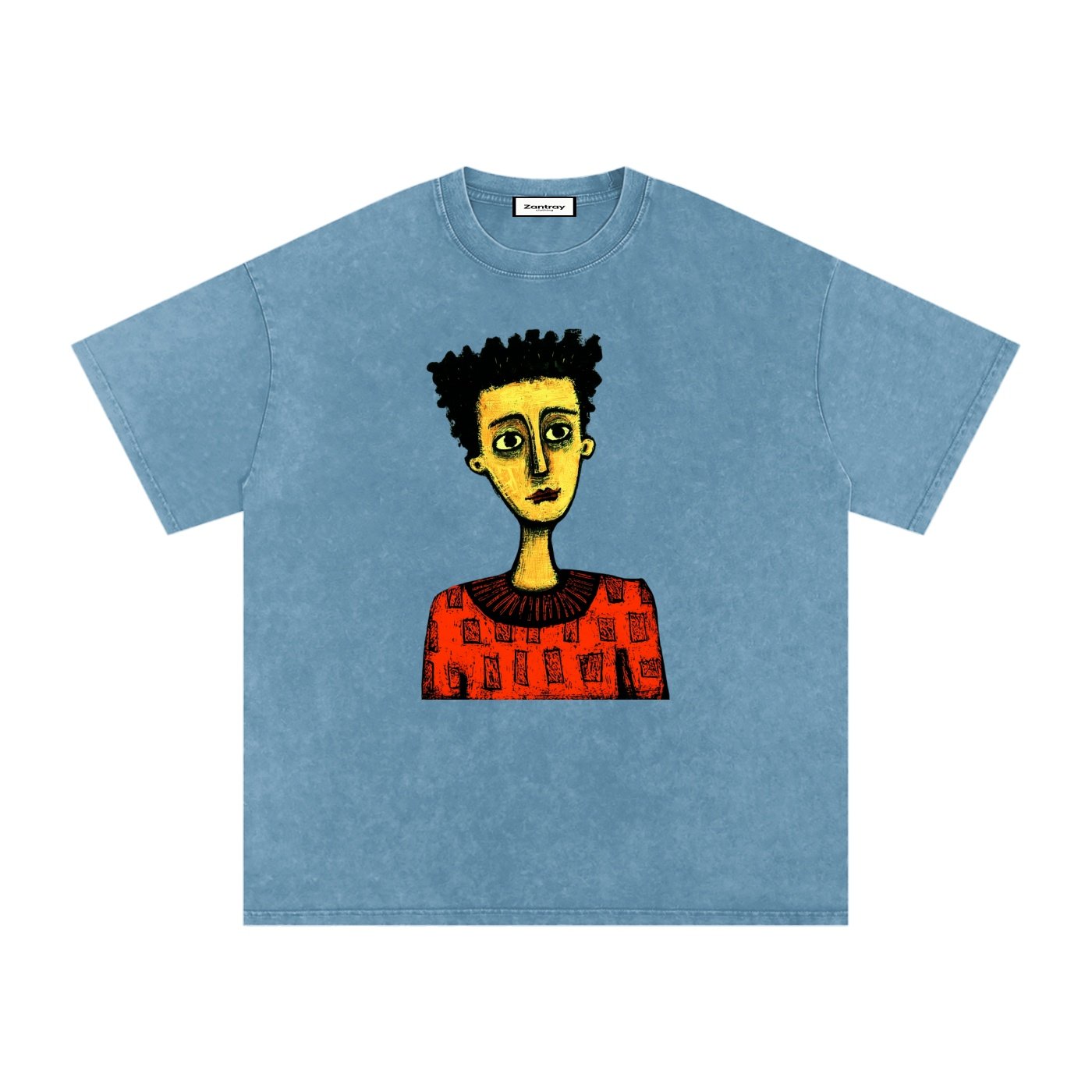 Snow Washed Oversized Cotton T-Shirt - Image 11