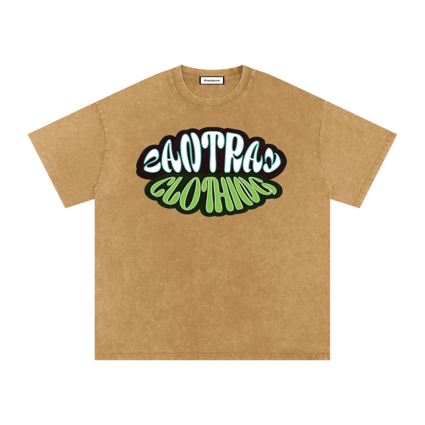 Snow Washed Oversized Cotton T-Shirt - Image 7