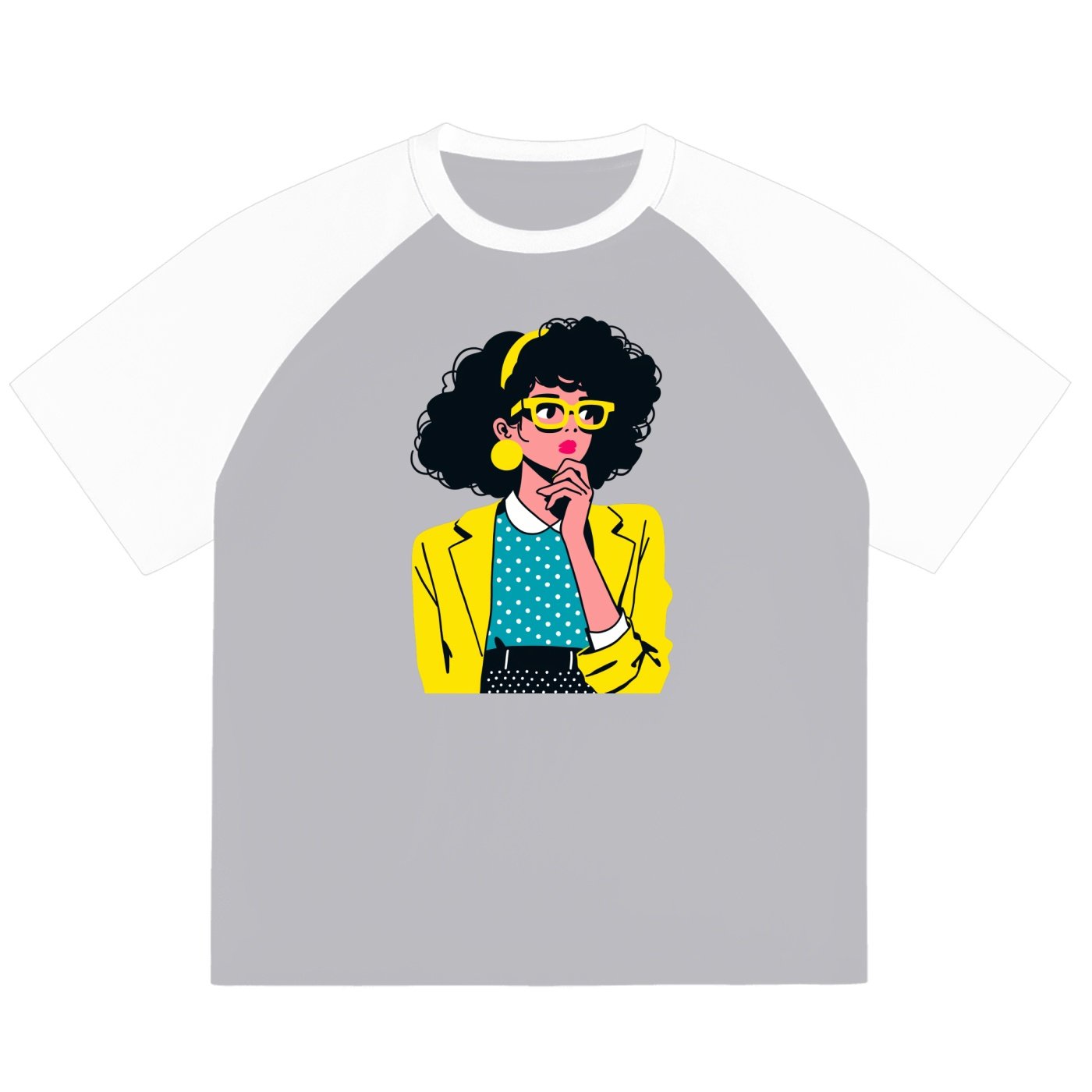 Color-Blocked Raglan Sleeve T-Shirt - Image 5