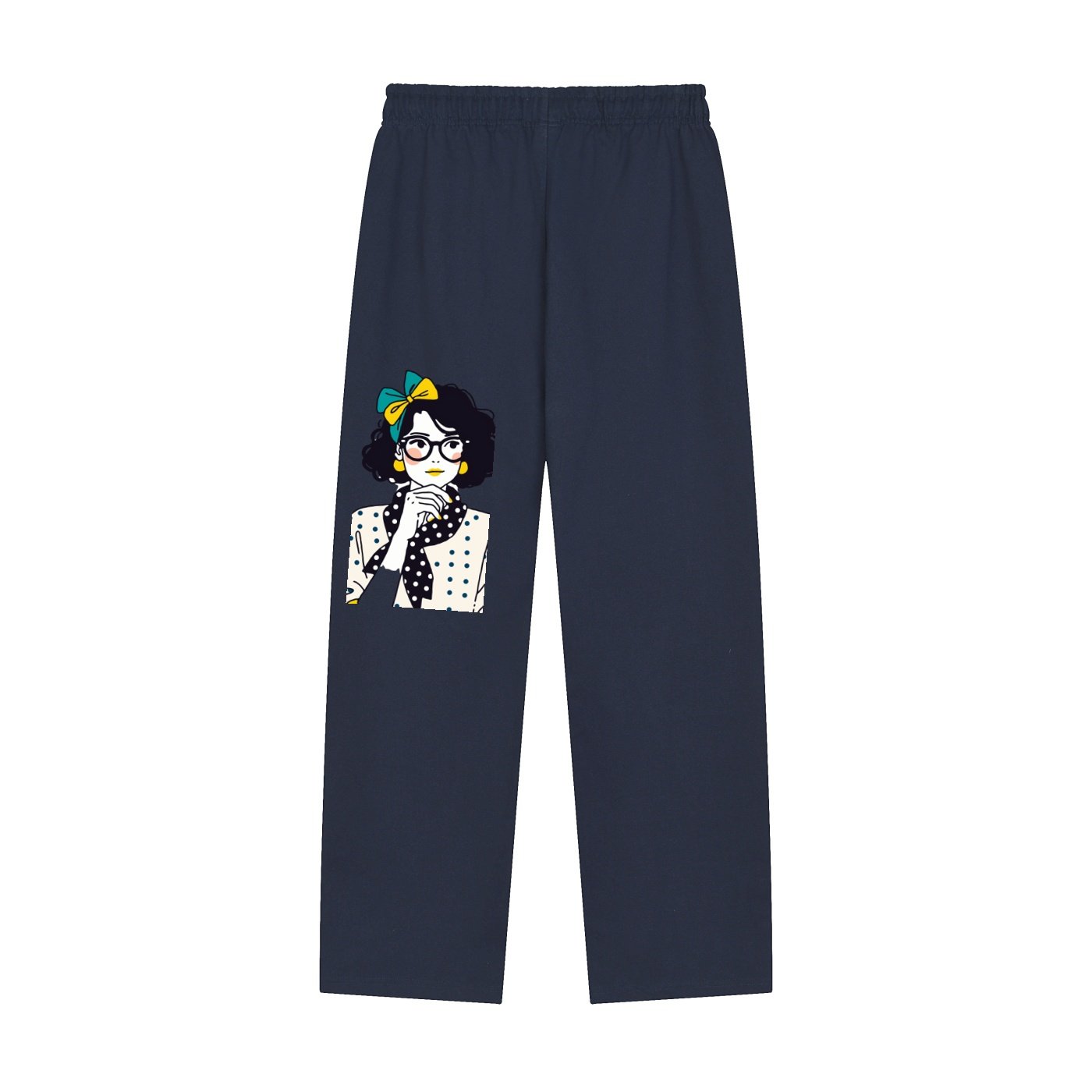 Solid Color Straight-Leg Sweatpants - Image 16