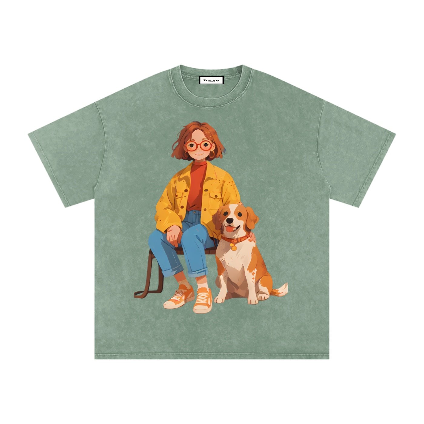 Snow Washed Oversized Cotton T-Shirt - Image 31