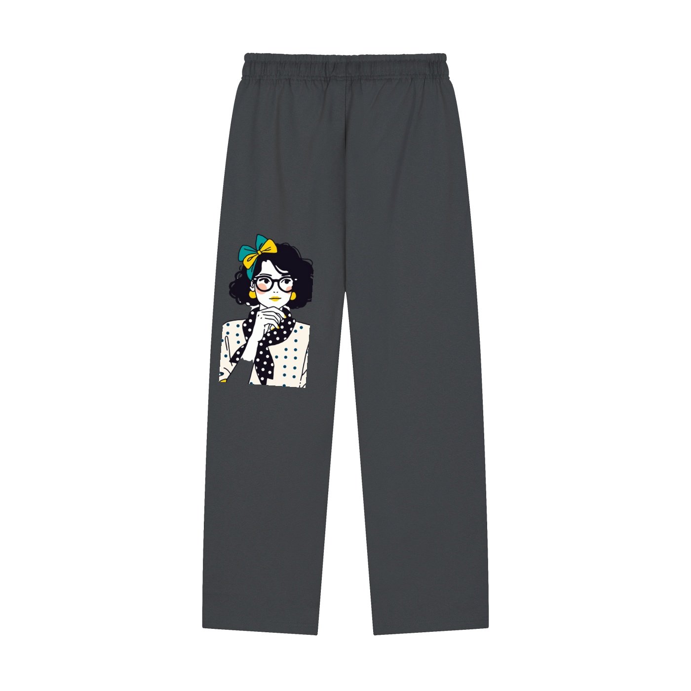 Solid Color Straight-Leg Sweatpants - Image 8