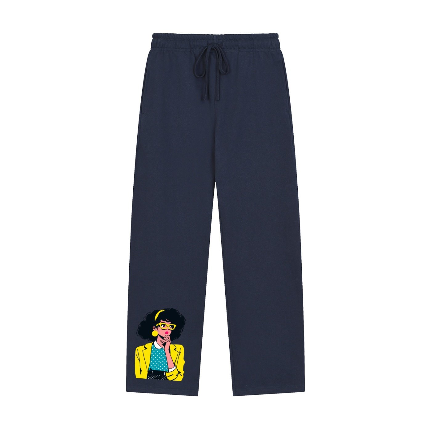 Solid Color Straight-Leg Sweatpants - Image 13