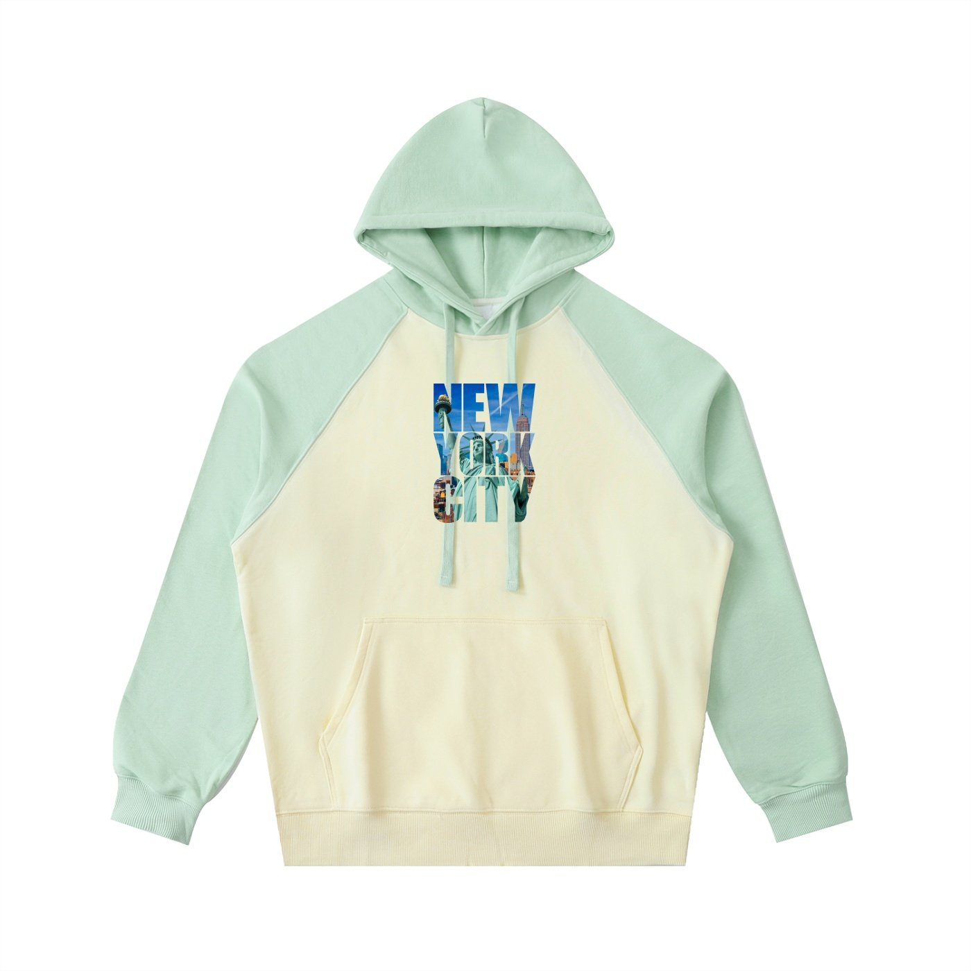 Color-Block Raglan Sleeve Hoodie - Image 7