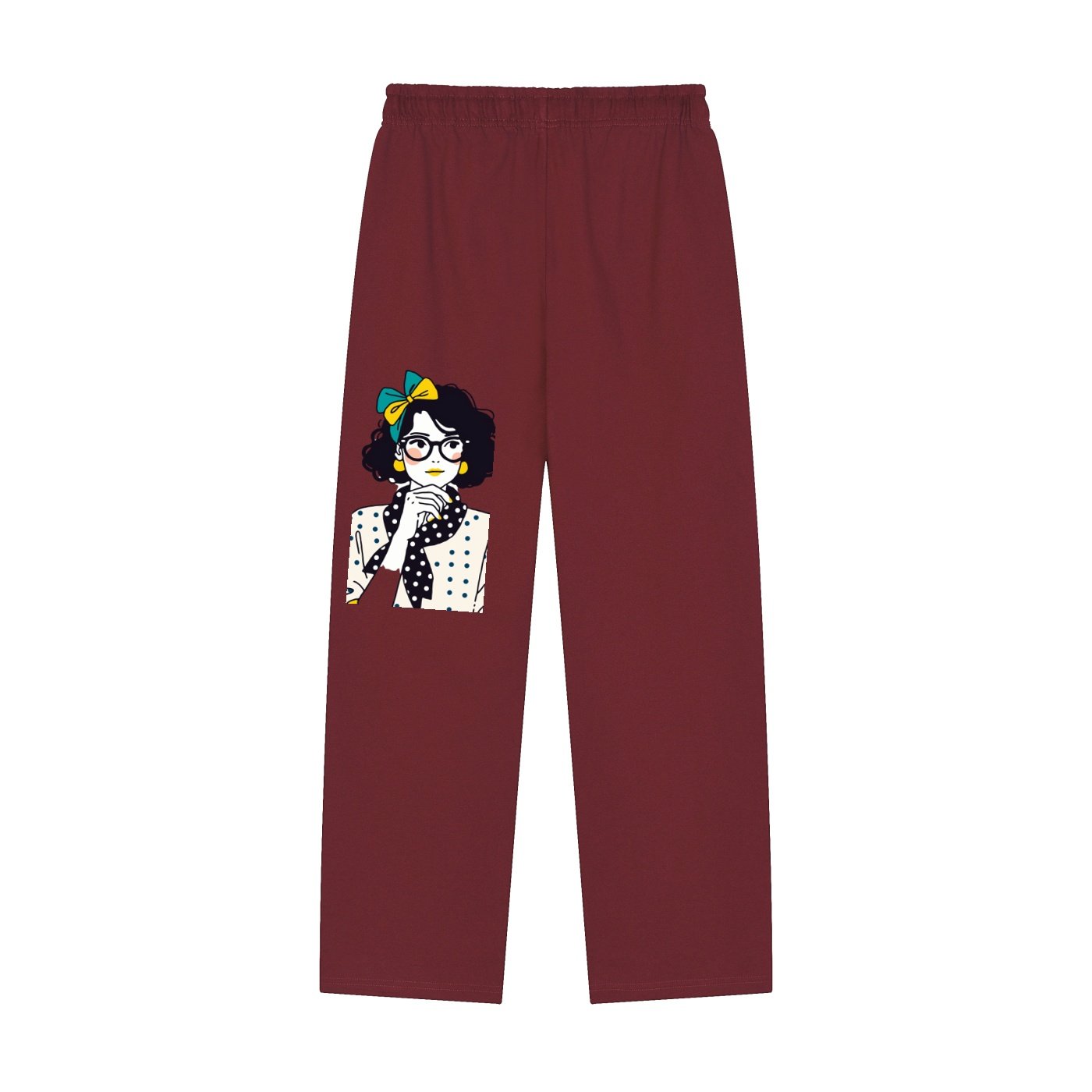 Solid Color Straight-Leg Sweatpants - Image 14