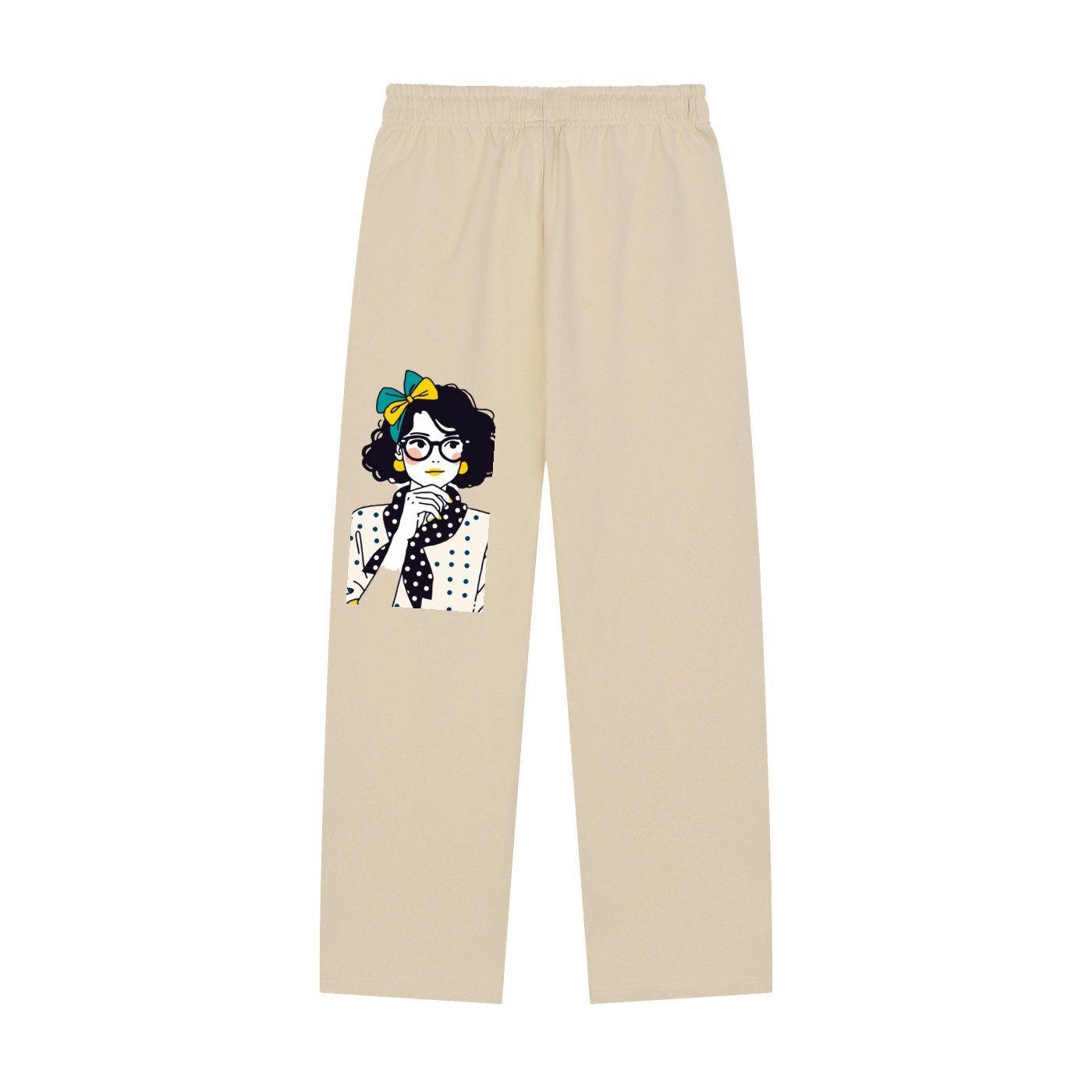 Solid Color Straight-Leg Sweatpants - Image 6
