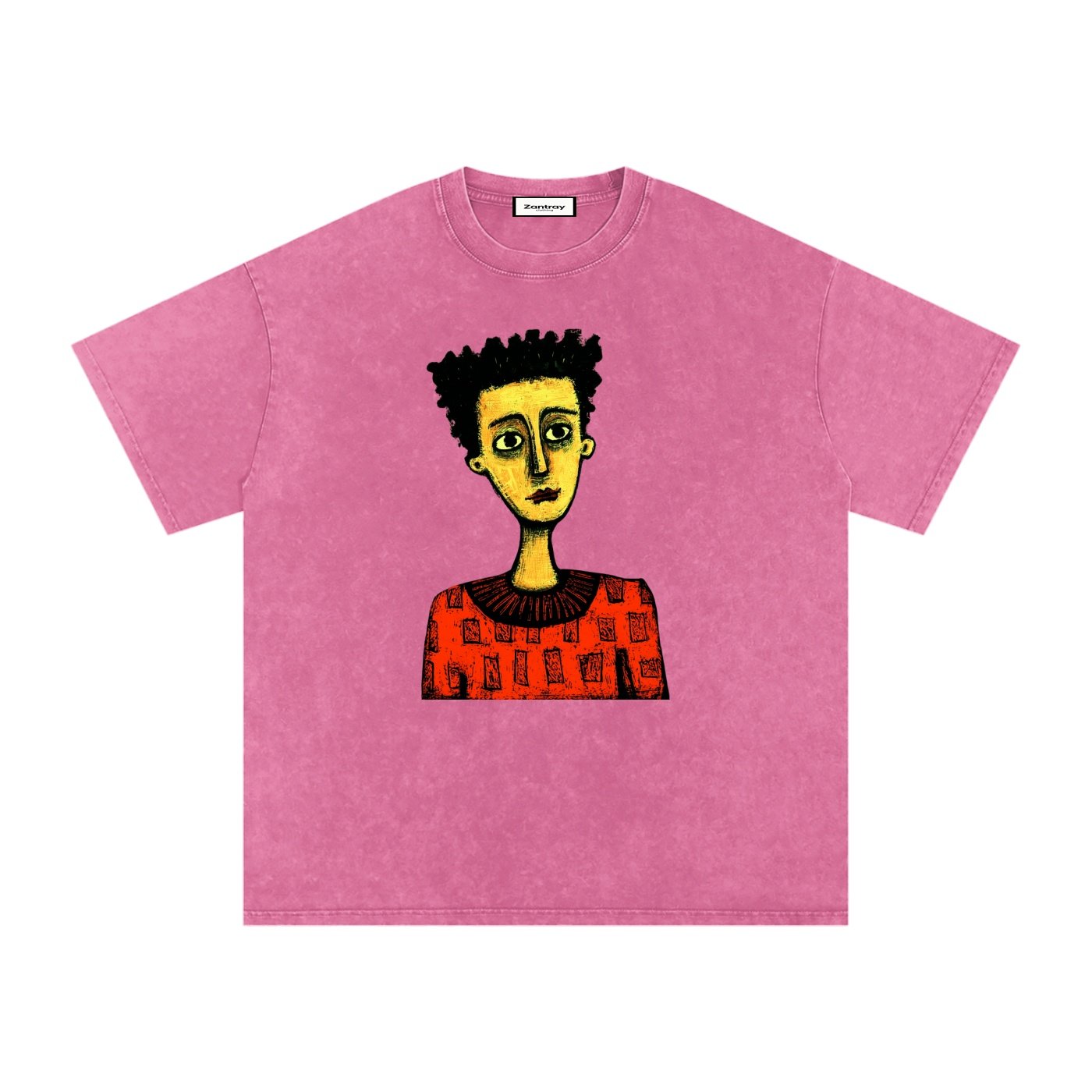 Snow Washed Oversized Cotton T-Shirt - Image 9