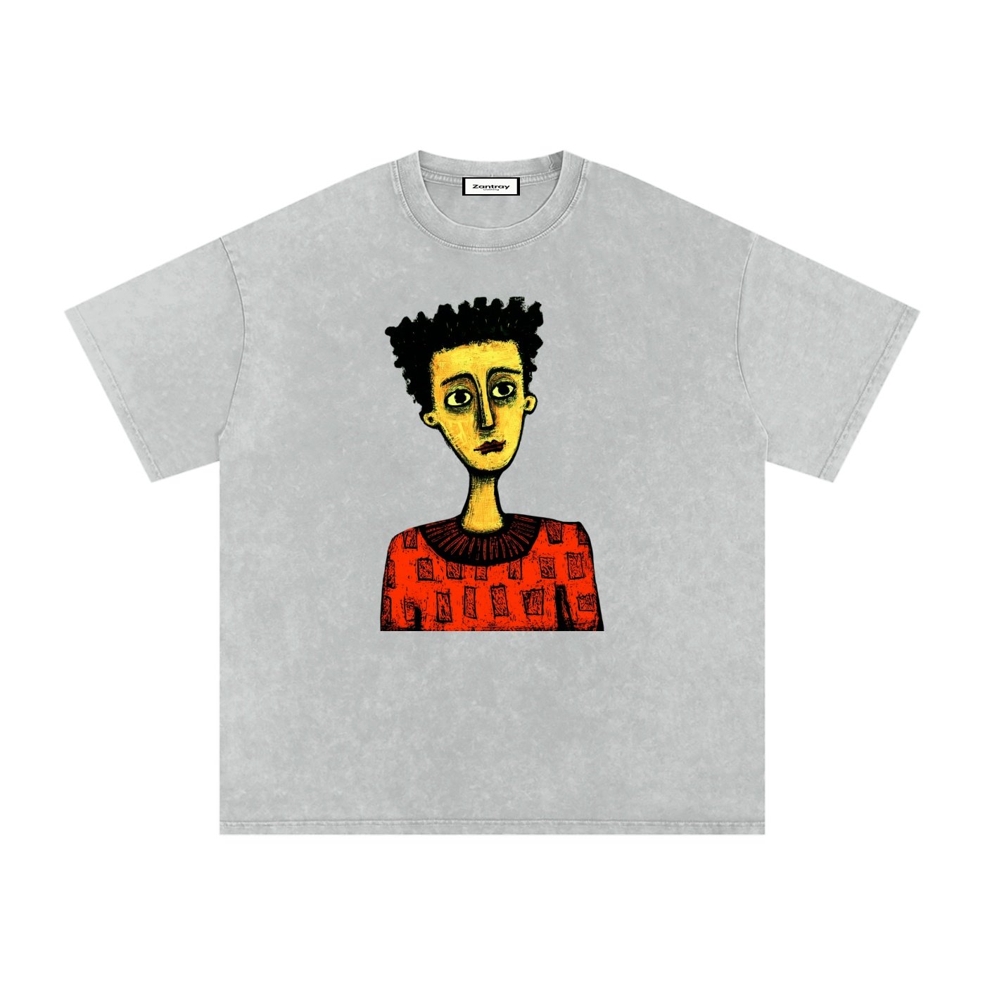 Snow Washed Oversized Cotton T-Shirt - Image 7