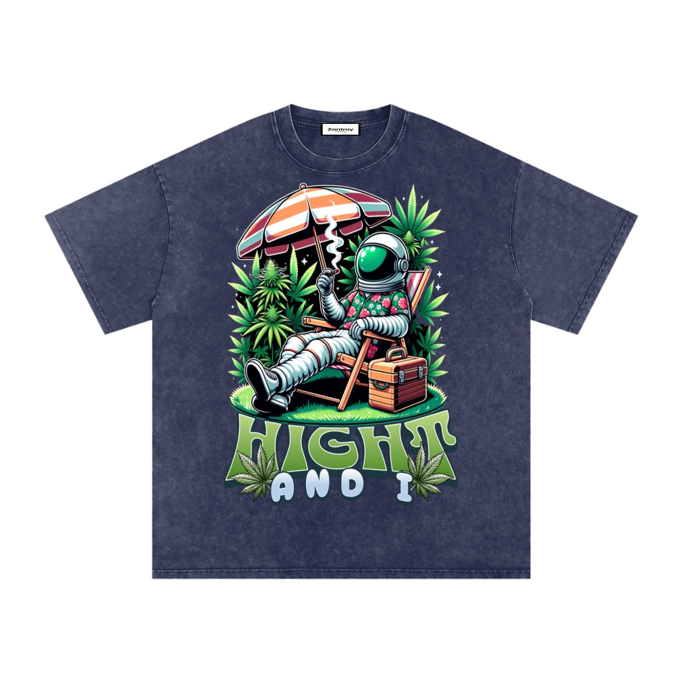 Snow Washed Oversized Cotton T-Shirt - Image 7