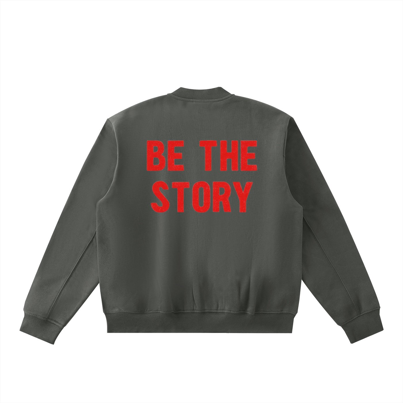 Essential Zip-Up Fleeced Varsity Jacket - Image 6