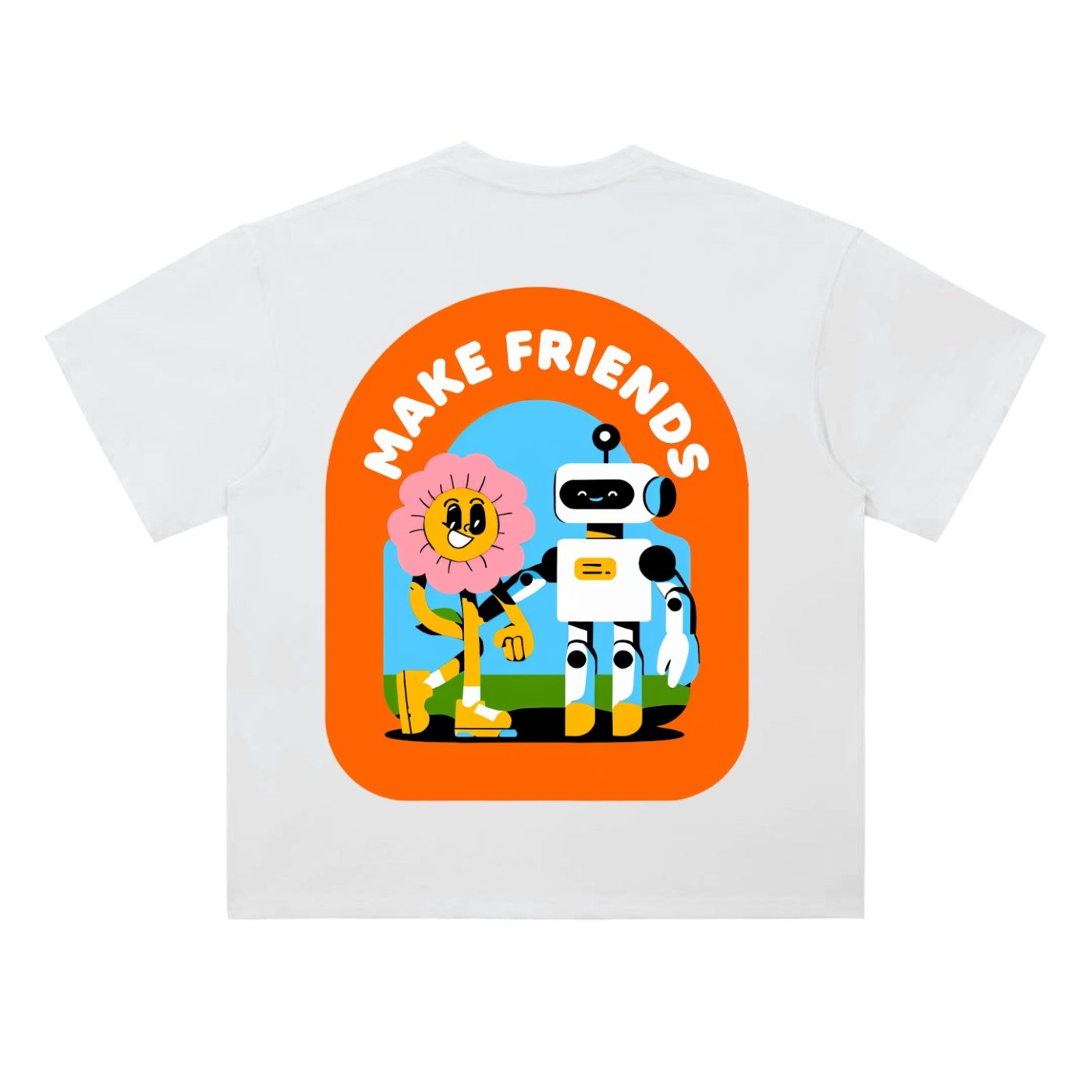 Heavyweight Drop Shoulder Cotton T-Shirt - Image 2