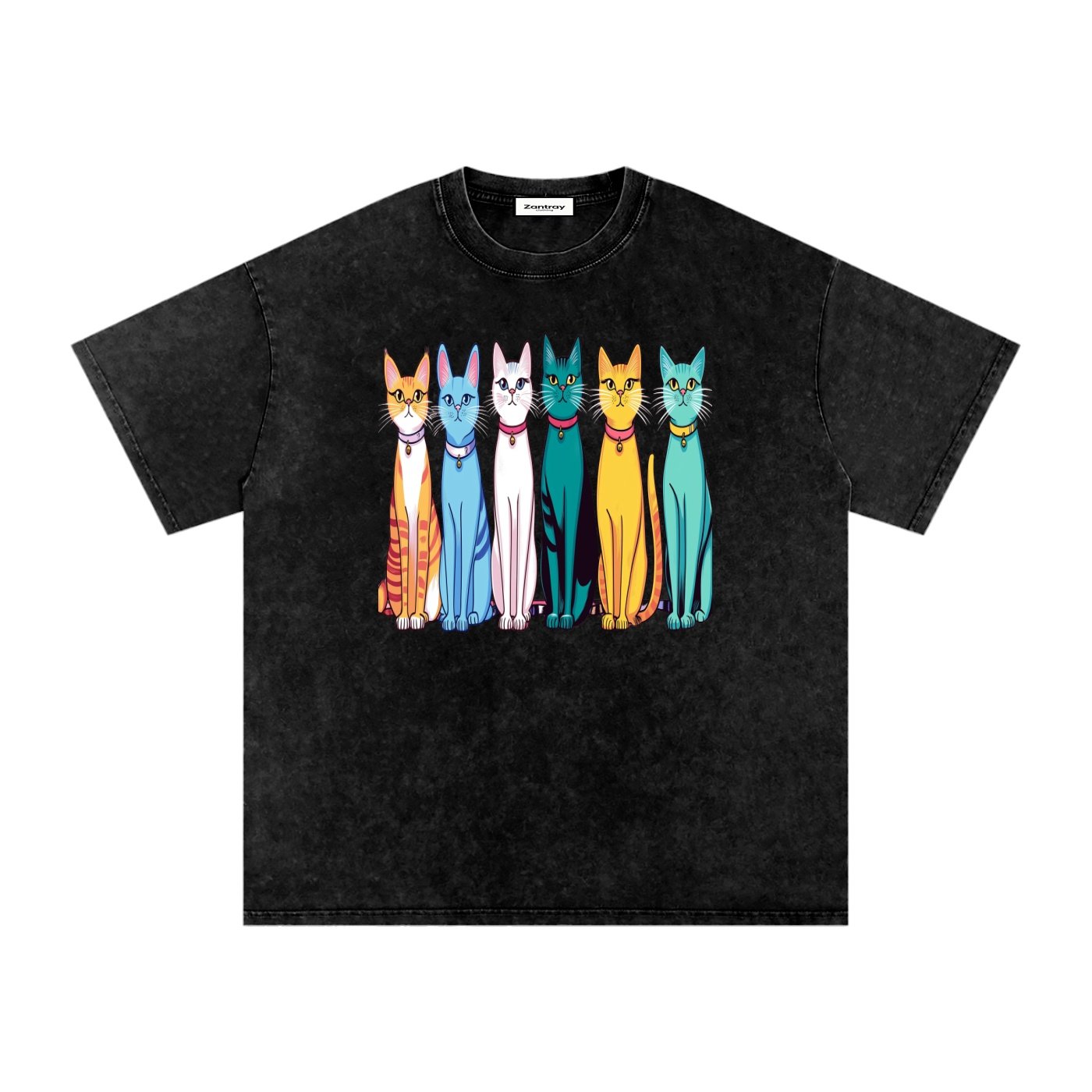 Snow Washed Oversized Cotton T-Shirt - Image 3