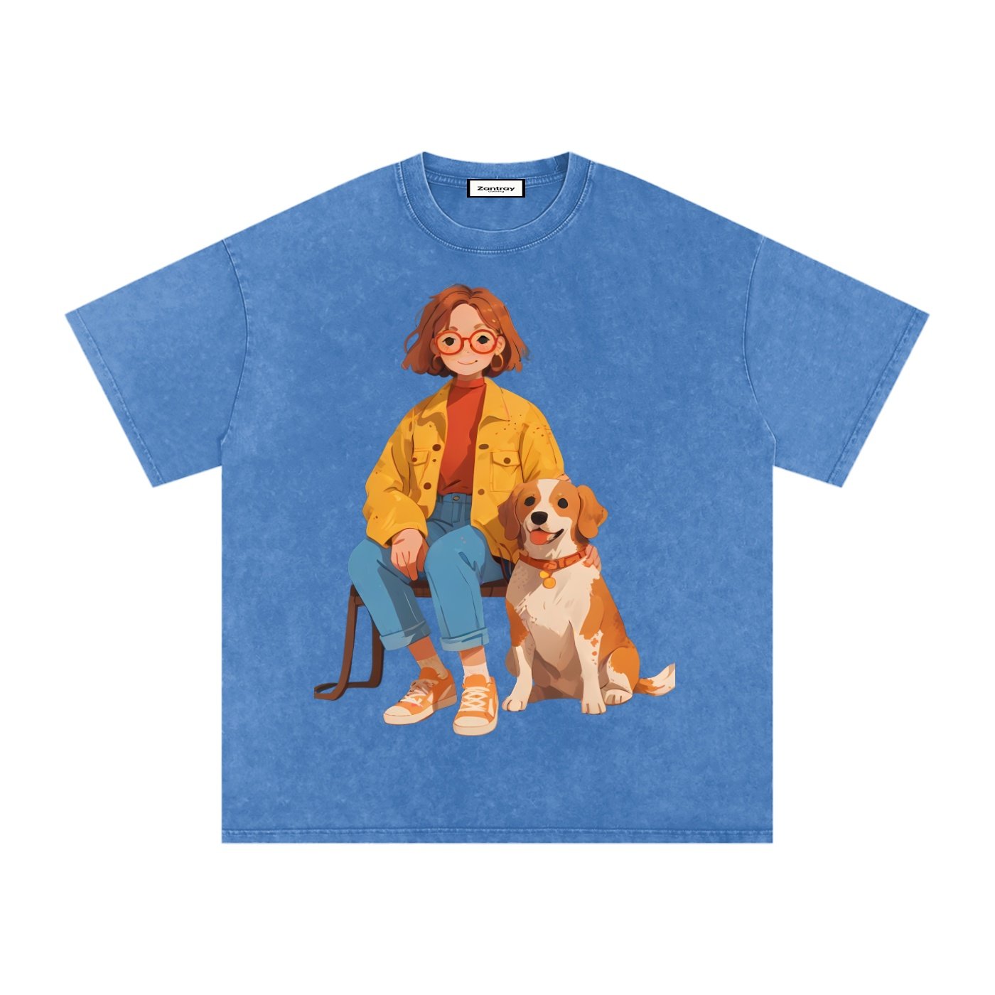 Snow Washed Oversized Cotton T-Shirt - Image 3