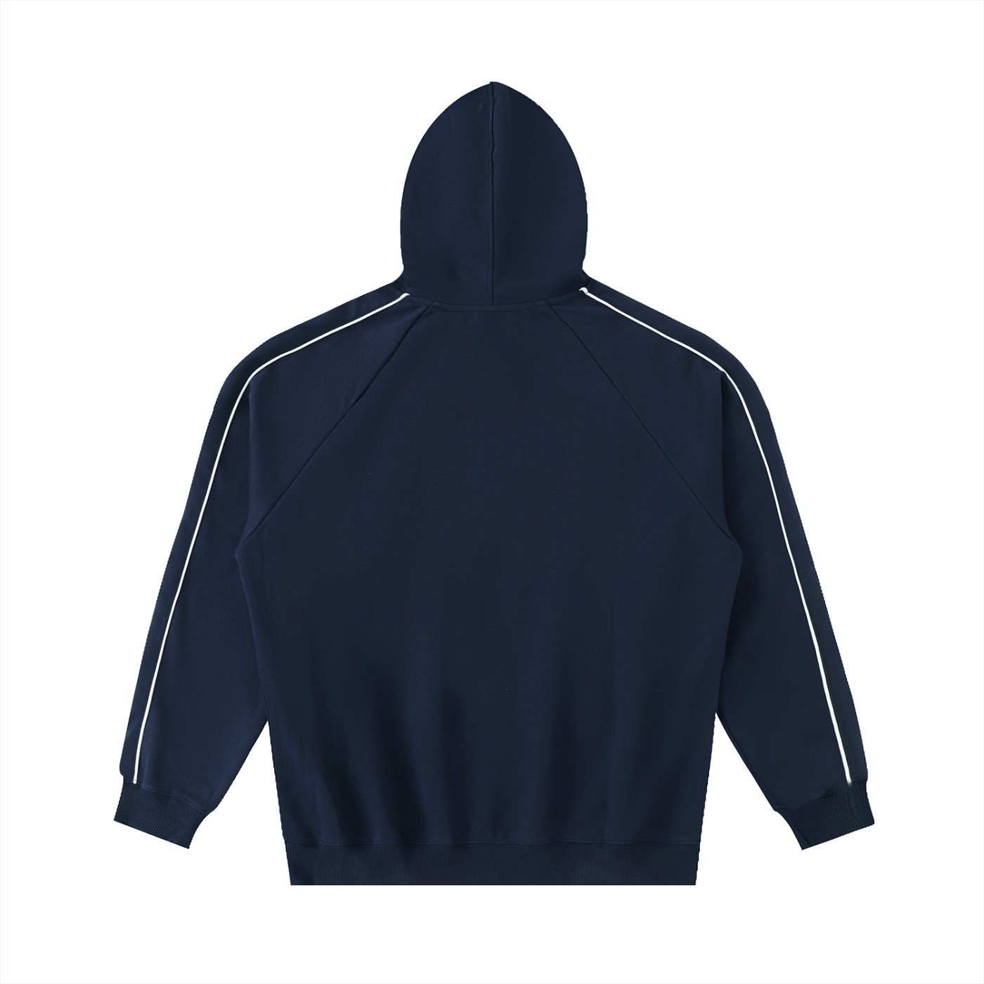 Contrast Piping Raglan Hoodie - Image 12