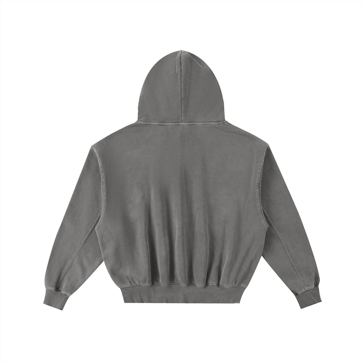 Frayed Enzyme Washed Fleece Hoodie - Image 10