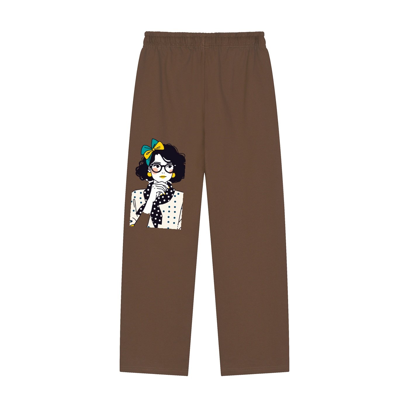 Solid Color Straight-Leg Sweatpants - Image 10