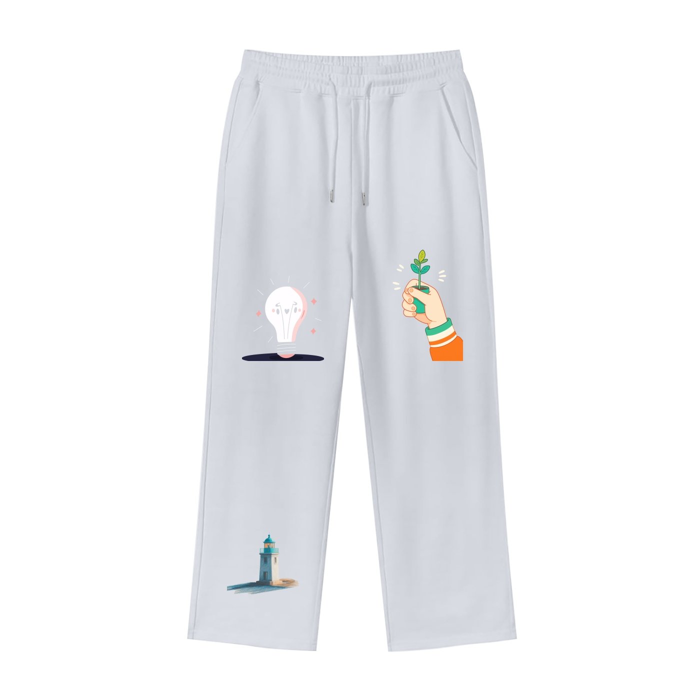 Loose Fit Fleece Straight Leg Pants