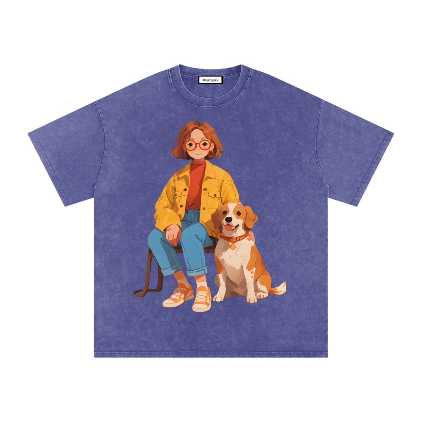 Snow Washed Oversized Cotton T-Shirt - Image 27