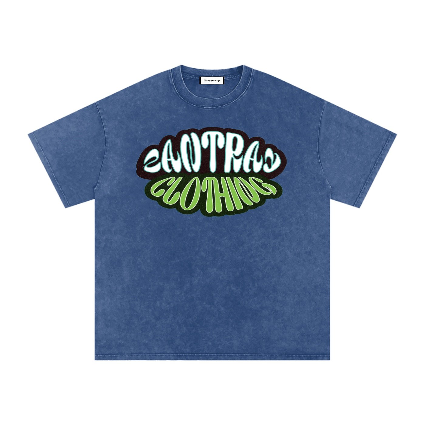 Snow Washed Oversized Cotton T-Shirt - Image 5