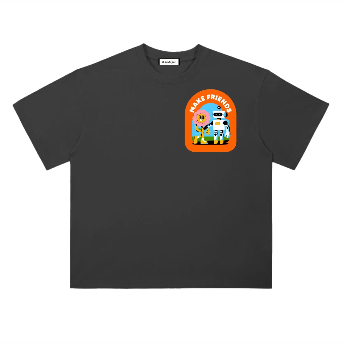 Heavyweight Drop Shoulder Cotton T-Shirt - Image 3