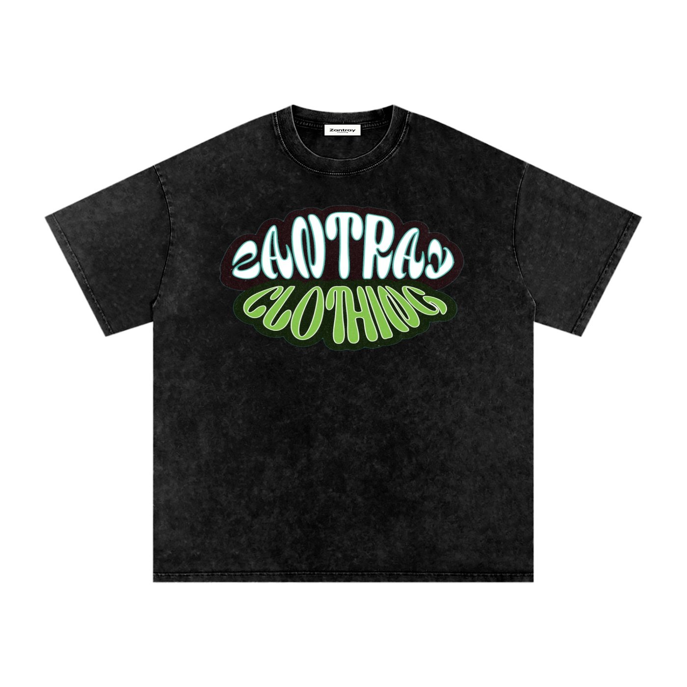Snow Washed Oversized Cotton T-Shirt - Image 3