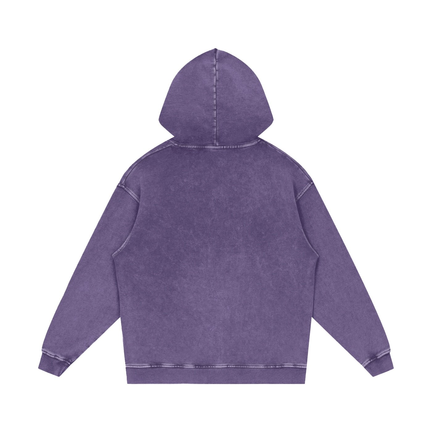 Snow Washed Loose Cotton Hoodie - Image 10