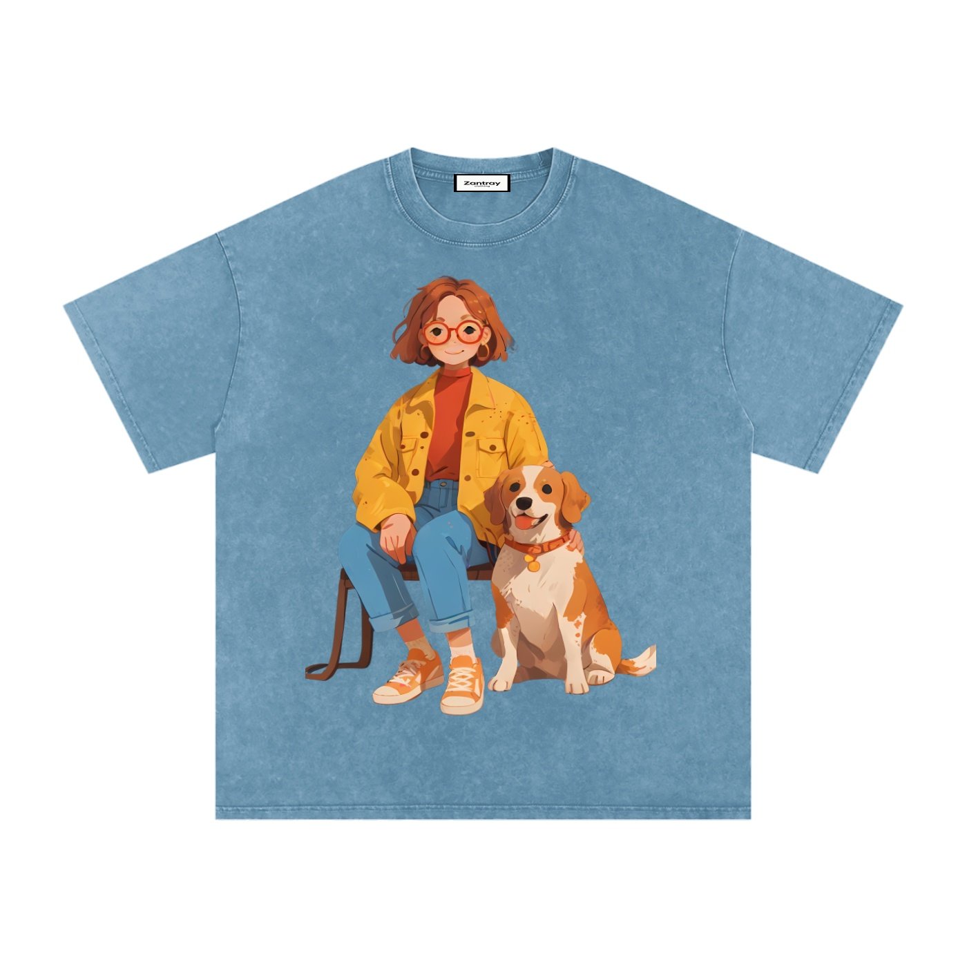 Snow Washed Oversized Cotton T-Shirt - Image 29