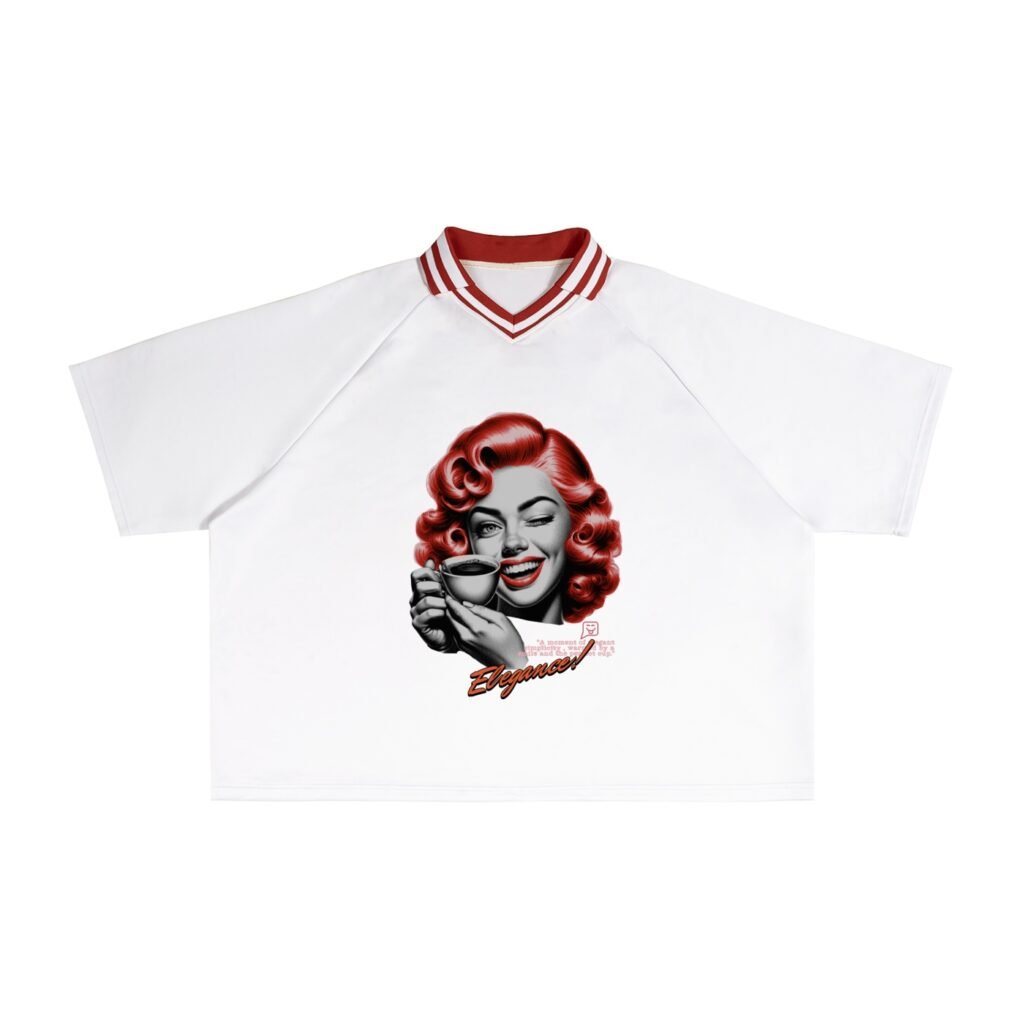 Contrast Lapel Collar Boxy T-Shirt