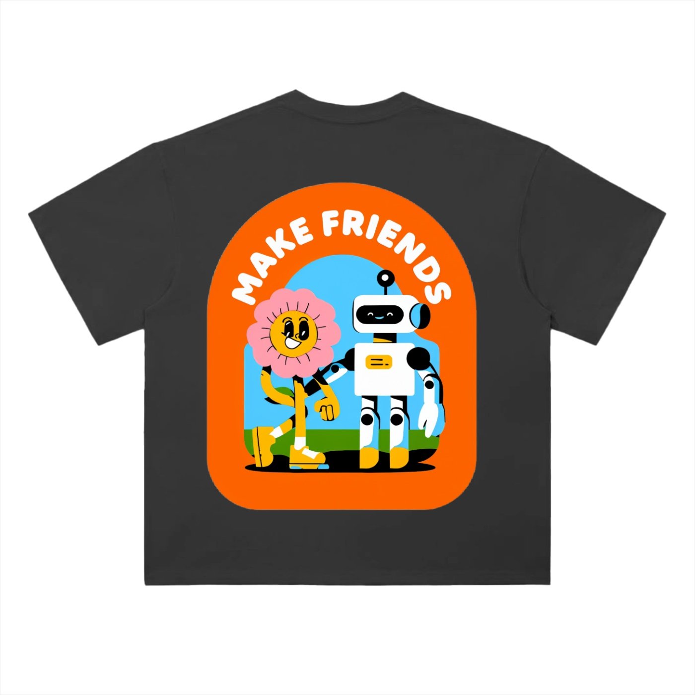 Heavyweight Drop Shoulder Cotton T-Shirt - Image 4