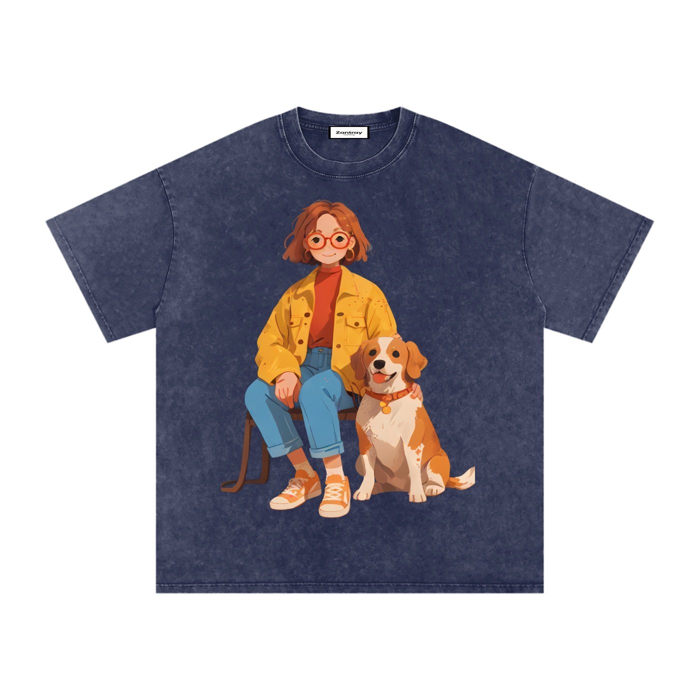 Snow Washed Oversized Cotton T-Shirt - Image 25