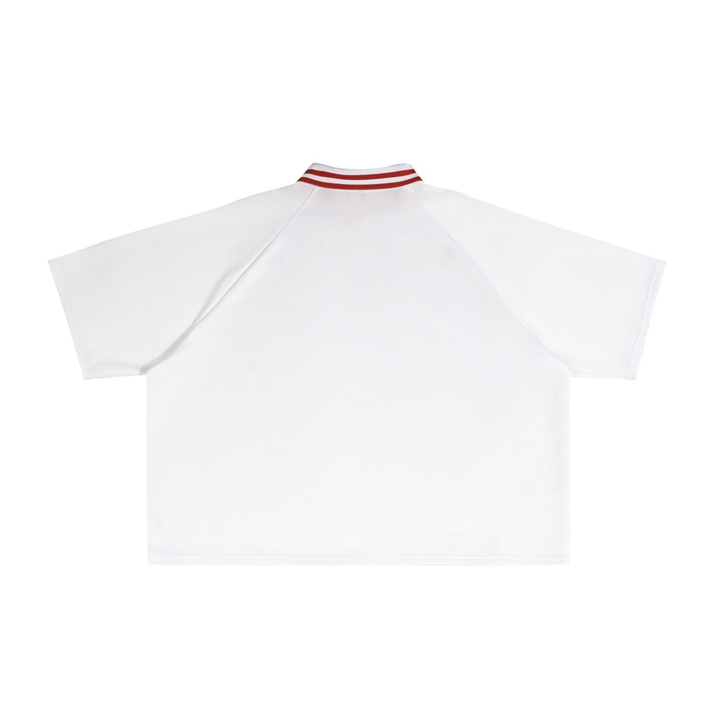 Contrast Lapel Collar Boxy T-Shirt - Image 2