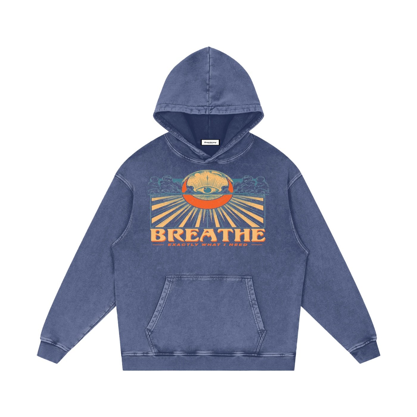 Snow Washed Loose Cotton Hoodie - Image 7