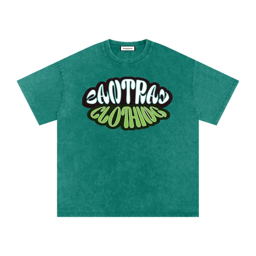 Snow Washed Oversized Cotton T-Shirt
