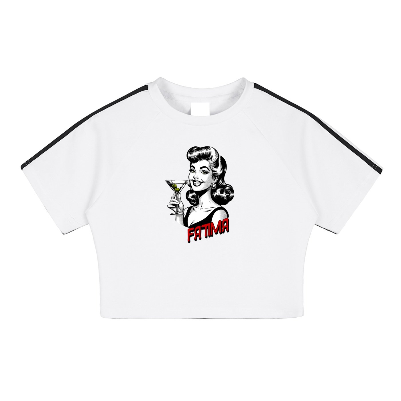 Taped Cooling Performance Crop Top - Image 3